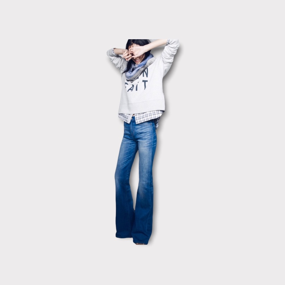 Madewell Blue Wide Leg Flare Jeans • SZ 31